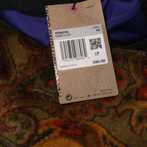 Womens Nike ACG Athletic Training Tights Fusion Violet - Picture 5 of 5